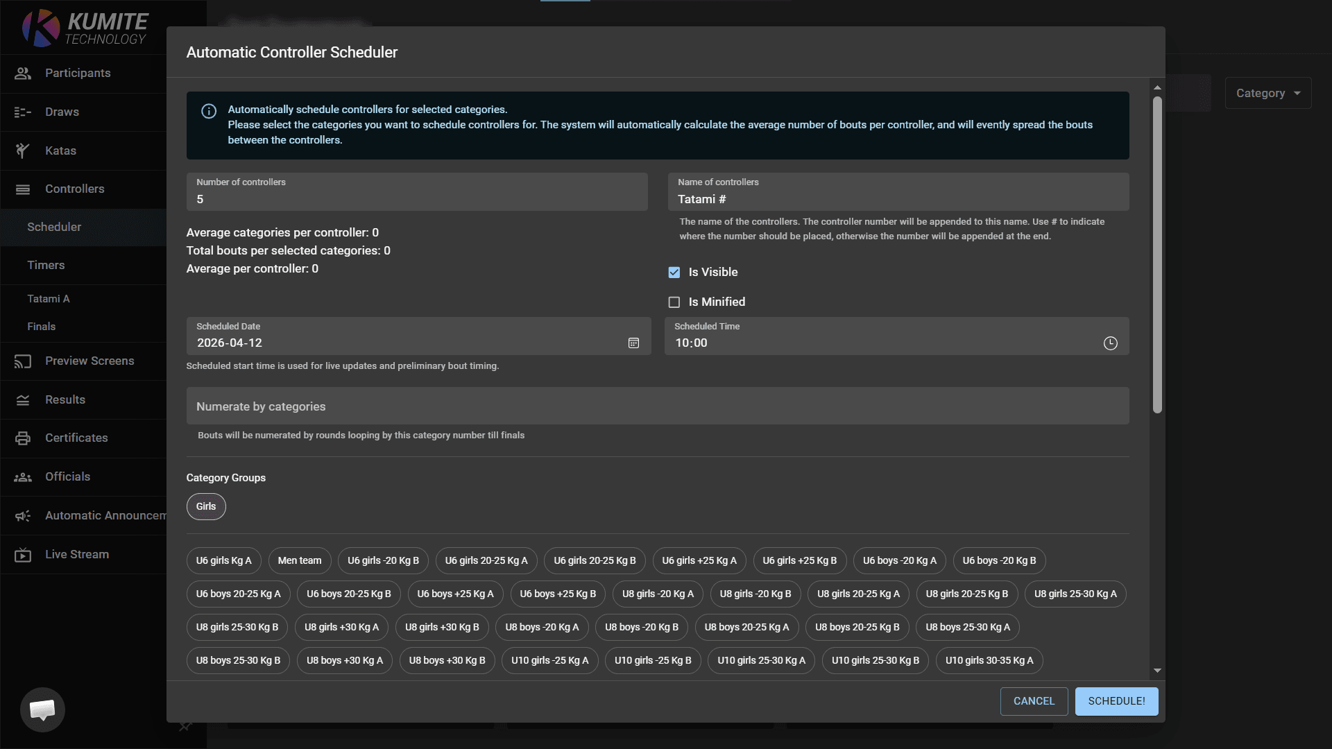 Automatic Scheduler